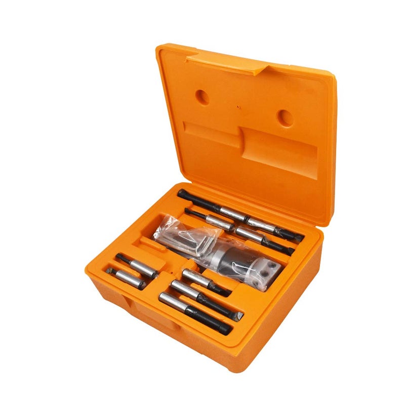 findmall 9pcs 2" Boring Head R8 Shank Boring Tool Set 1/2" Carbide Boring Bar Set Milling Fit for Milling Machine - Image 1